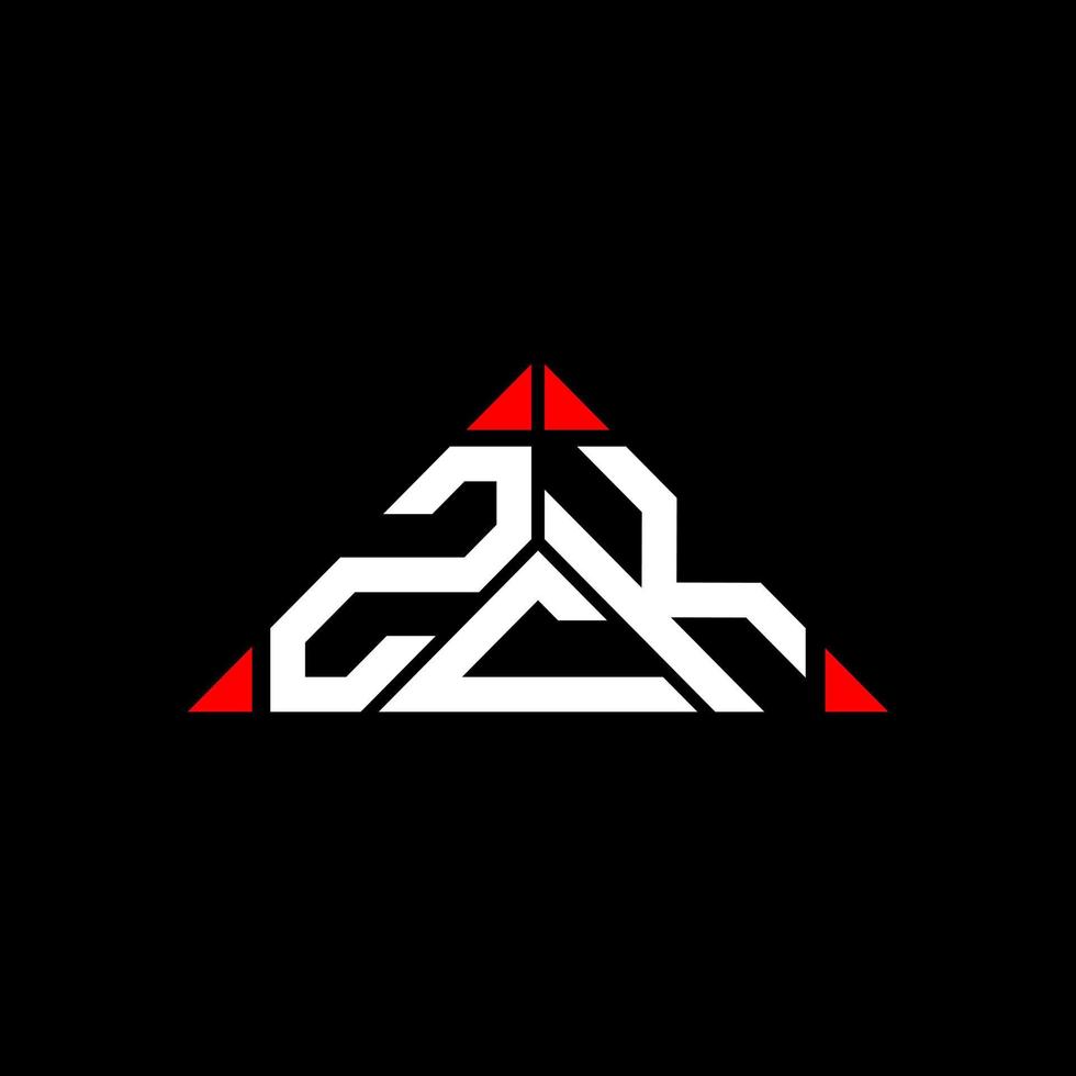 ZCK letter logo creative design with vector graphic, ZCK simple and modern logo.