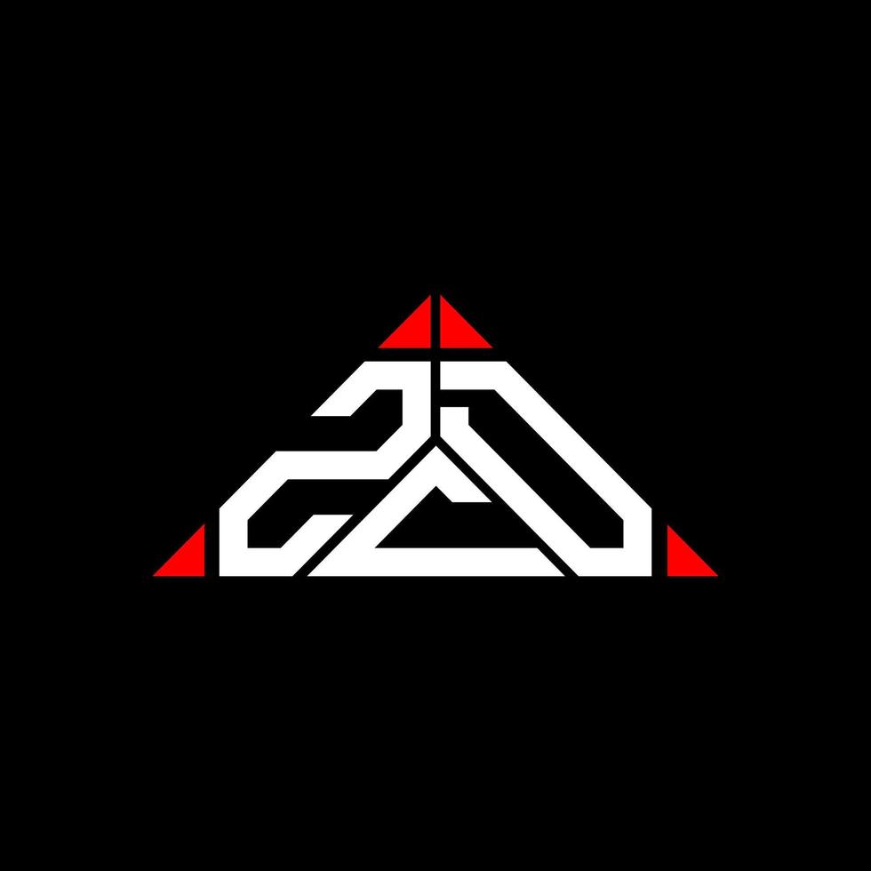 ZCD letter logo creative design with vector graphic, ZCD simple and modern logo.