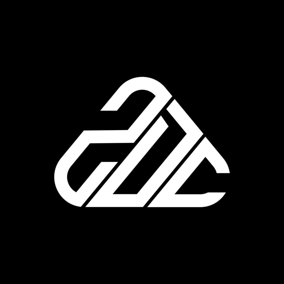Diseño creativo del logotipo de la letra zdc con gráfico vectorial, logotipo simple y moderno de zdc. vector