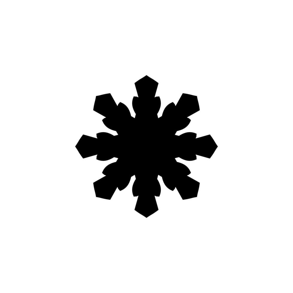 icono de nieve. Símbolo de fondo de cartel de vacaciones de Navidad de estilo simple. elemento de diseño del logo de la marca de nieve. impresión de camisetas. vector para pegatina.