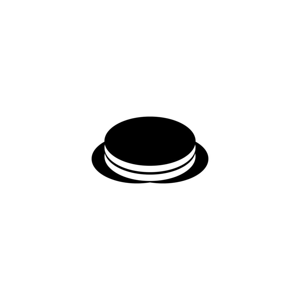 icono de sombrero judío. símbolo de fondo de póster de vacaciones judías de estilo simple. elemento de diseño del logotipo de la marca de sombrero judío. Impresión de camiseta de sombrero judío. vector para pegatina.