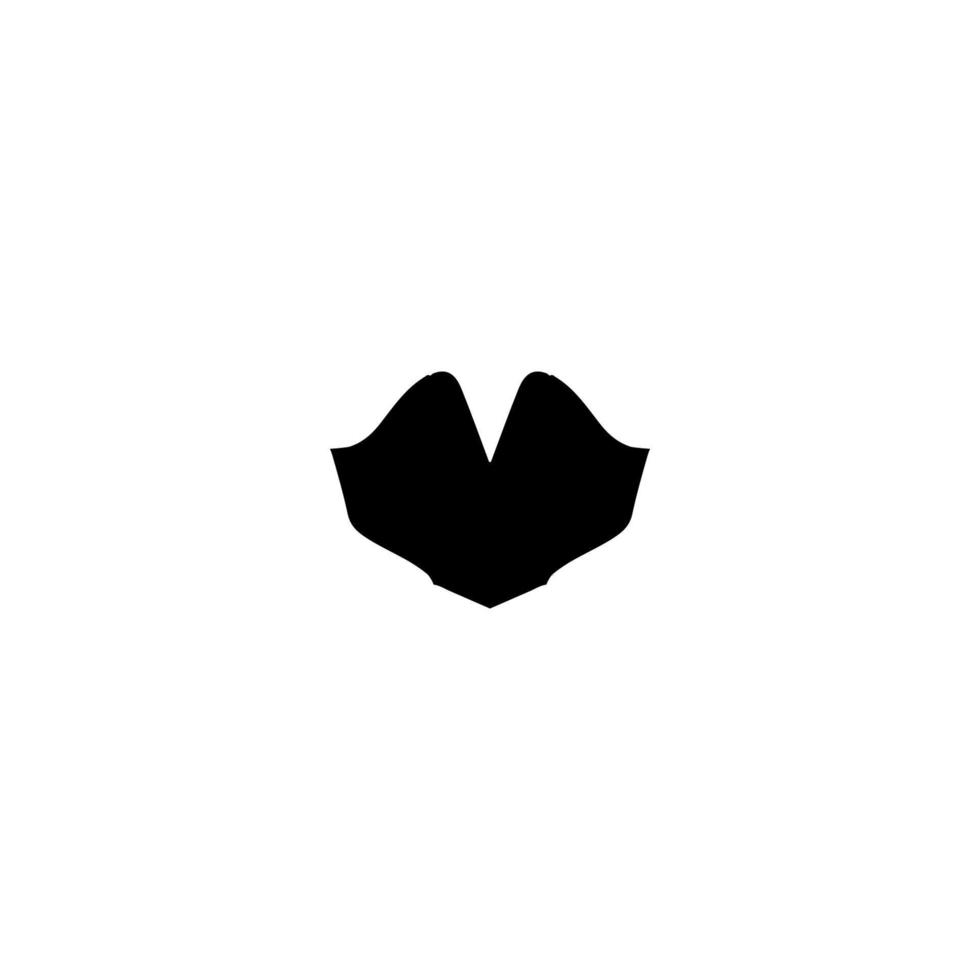 icono de pata de gacela. símbolo de fondo de cartel de asociación de bienestar animal de estilo simple. elemento de diseño del logotipo de la marca de pata de gacela. impresión de camiseta de pata de gacela. vector para pegatina.