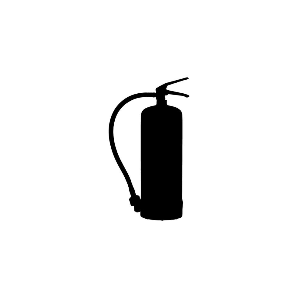 icono de extintor. símbolo de fondo de cartel de información de emergencia de incendio de estilo simple. elemento de diseño del logotipo de la marca de extintores. impresión de camisetas de extintor. vector para pegatina.