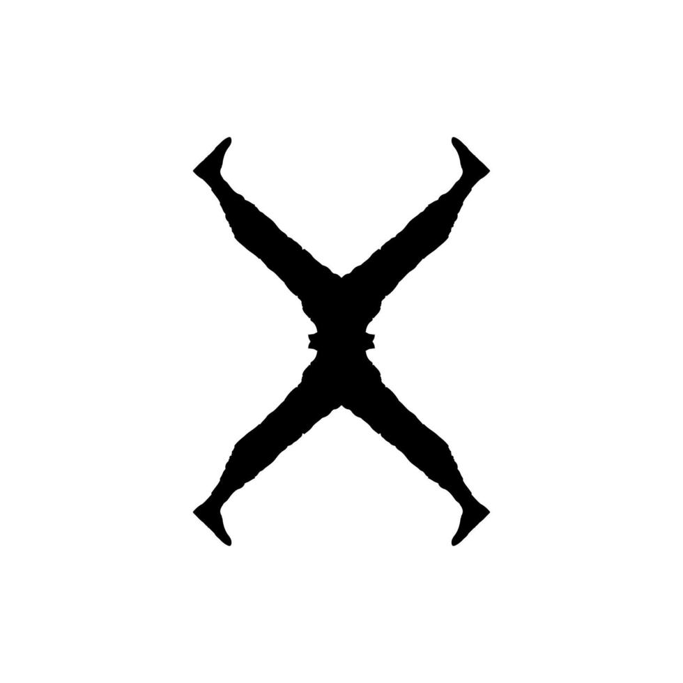 X icon icon. Simple style big sale poster background symbol. Remove button. X brand logo design element. X t-shirt printing. Vector for sticker.