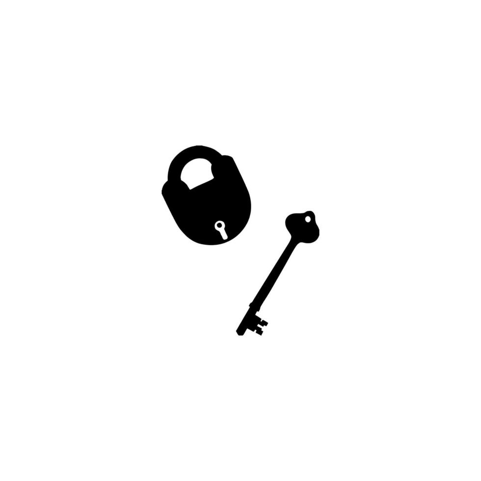 Free Vector  Lock and key sticker