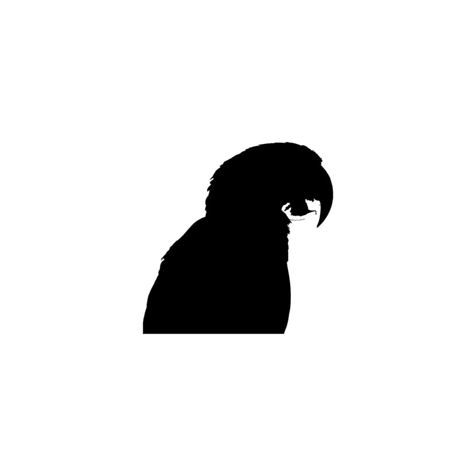 Parrot beak icon. Simple style tropical travel big sale poster background symbol. Parrot brand logo design element. Parrot beak t-shirt printing. Vector for sticker.