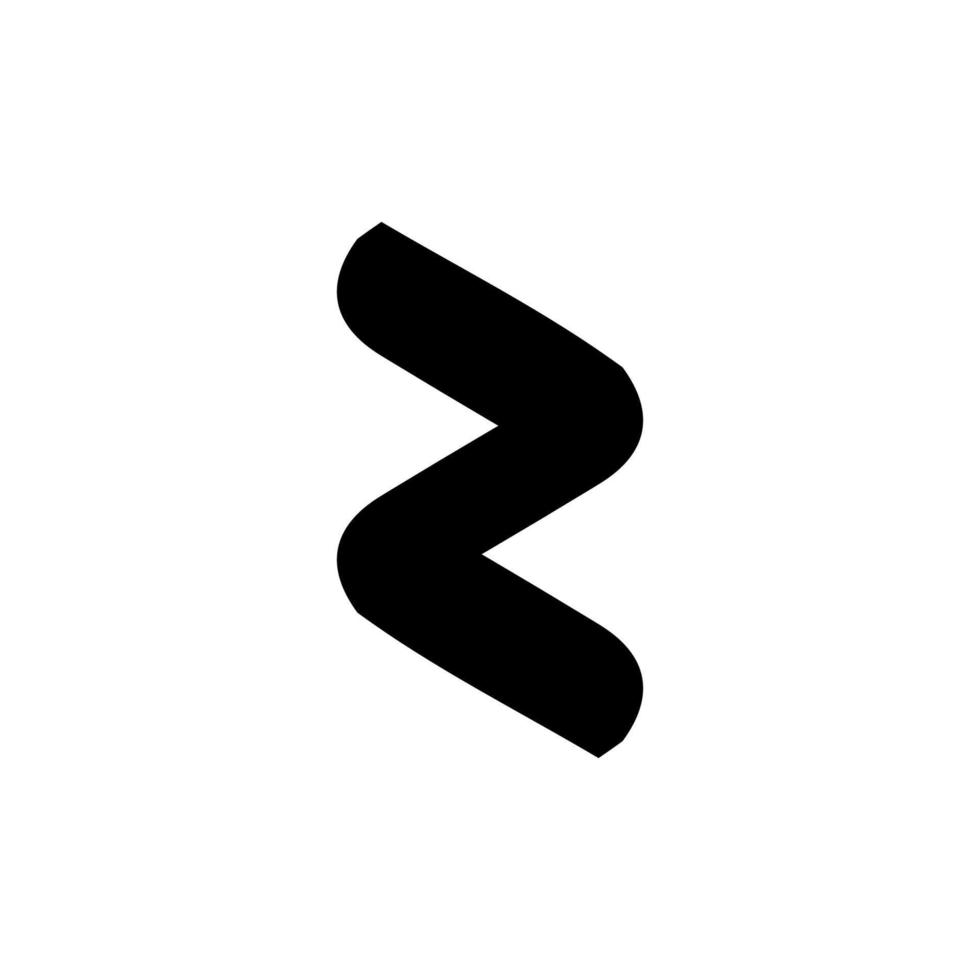 Z icon. Simple style poster z company background symbol. Z brand logo design element. Z t-shirt printing. Vector for sticker.