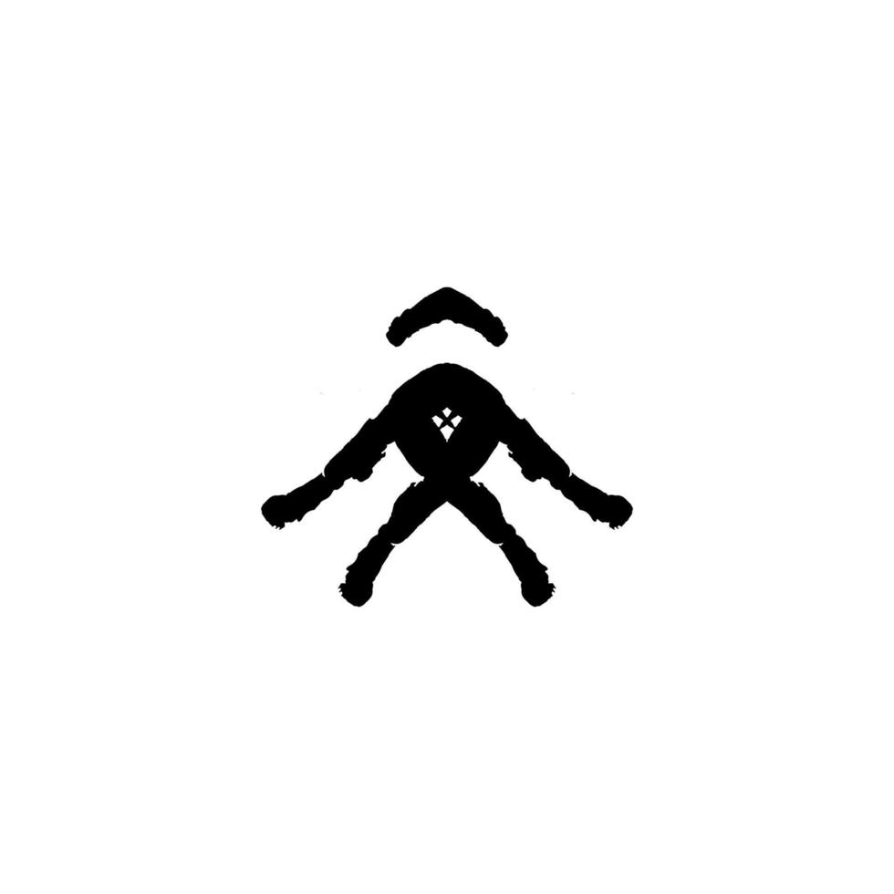 Robot icon. Simple style artificial intellect poster background symbol. Artificial intellect brand logo design element. Robot t-shirt printing. Vector for sticker.