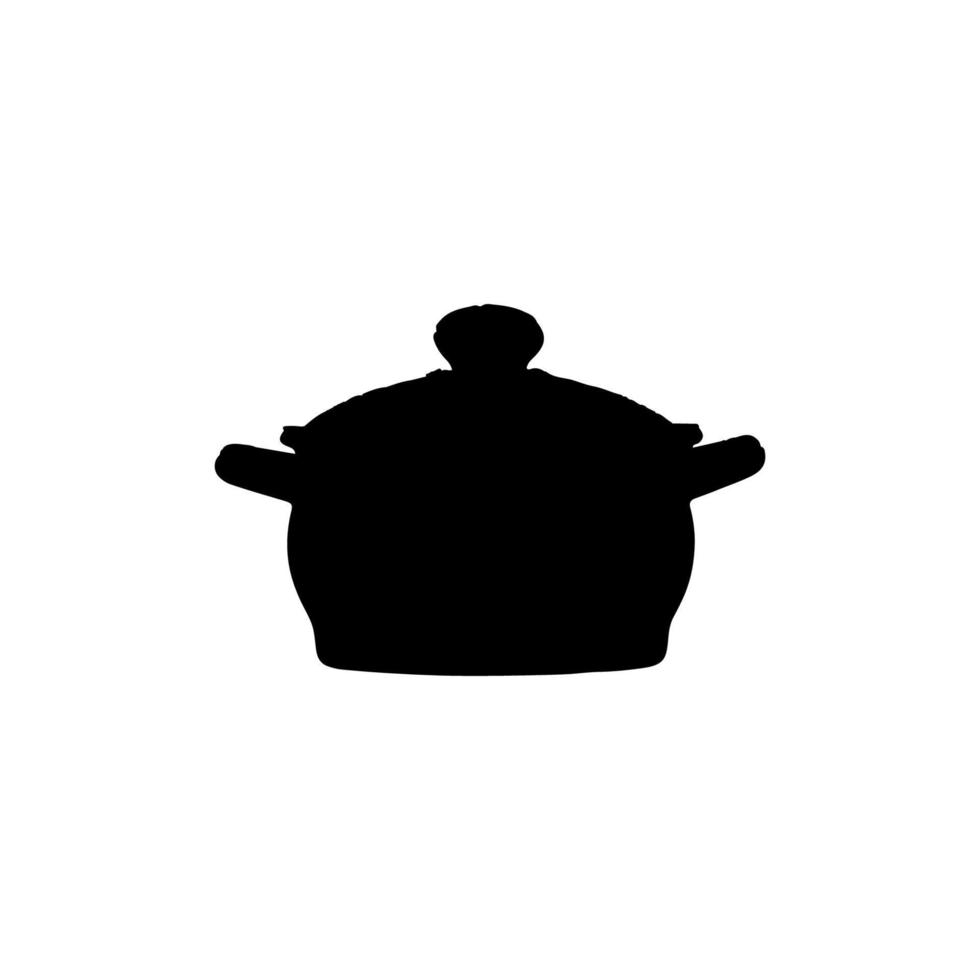 Cooking pan icon. Simple style restaurant big sale poster background symbol. Cooking pan brand logo design element. Cooking pan t-shirt printing. Vector for sticker.