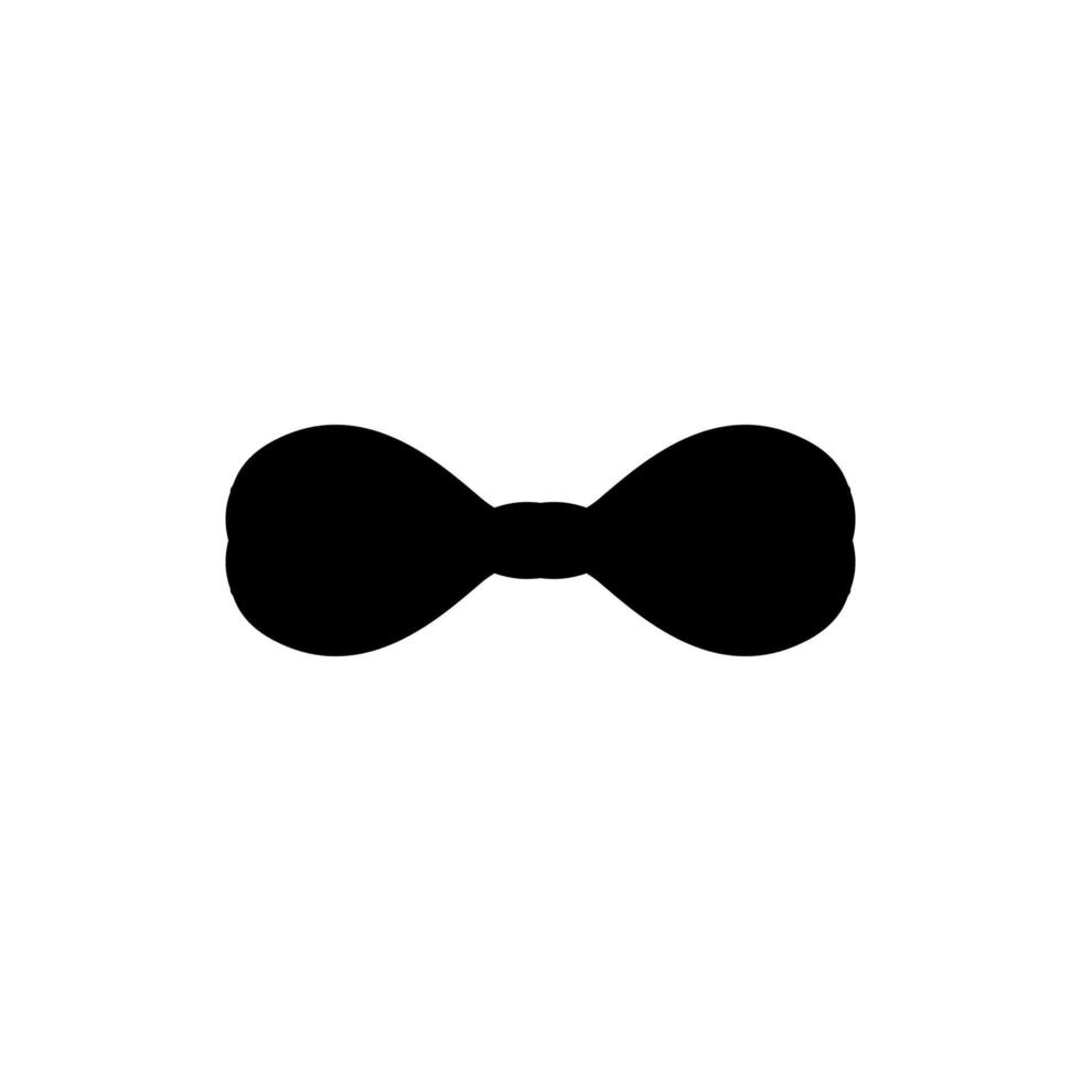 Bow tie icon. Simple style man fashion poster background symbol. Bow tie text frame. Bow tie logo design element. Bow tie t-shirt printing. Vector for sticker.