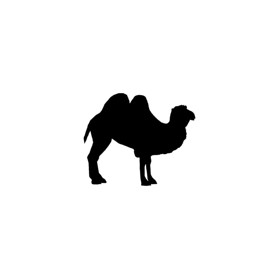 Camel icon. Simple style Saudi Arabia travel big sale poster background symbol. Camel brand logo design element. Camel t-shirt printing. Vector for sticker.