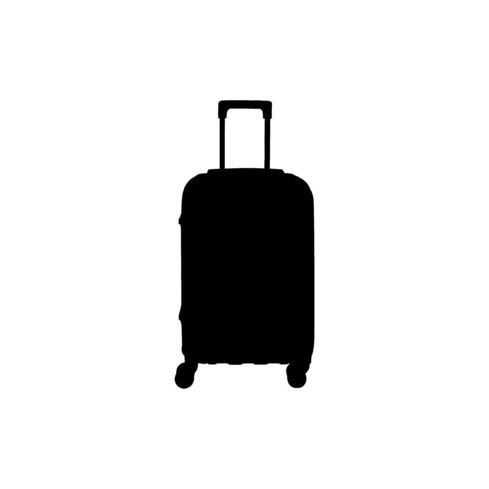 Baggage icon. Simple style travel agency ticket big sale poster background symbol. Baggage brand logo design element. Baggage t-shirt printing. Vector for sticker.