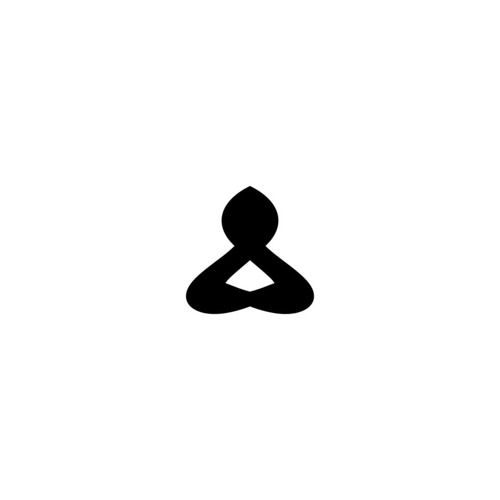 icono de yoga. símbolo de fondo de cartel de gran venta de curso de yoga de estilo simple. elemento de diseño del logotipo de la marca del curso de yoga. impresión de camisetas de yoga. vector para pegatina.