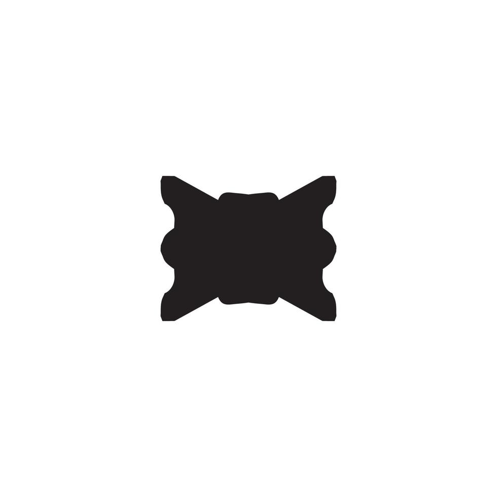 Bow tie icon. Simple style man fashion poster background symbol. Bow tie text frame. Bow tie logo design element. Bow tie t-shirt printing. Vector for sticker.
