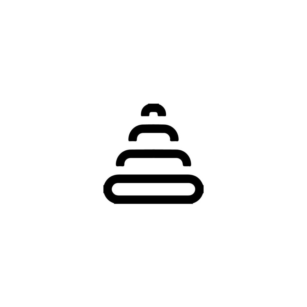 Traffic cone icon. Simple style traffic poster background symbol. Traffic cone logo design element. Traffic cone t-shirt printing. Vector for sticker.