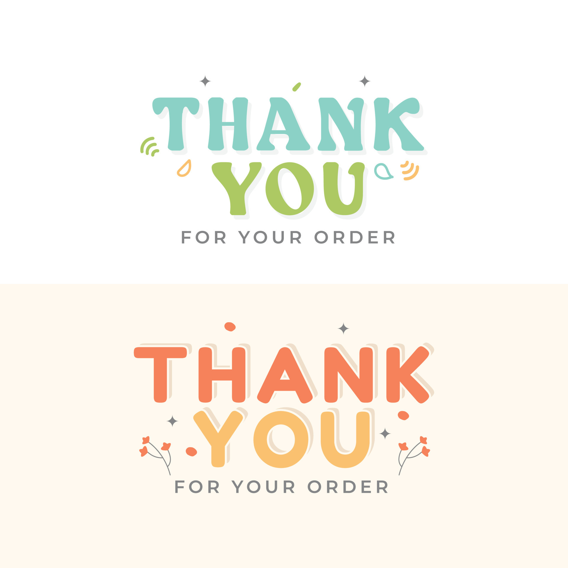 Thank you banner design template 17636043 Vector Art at Vecteezy