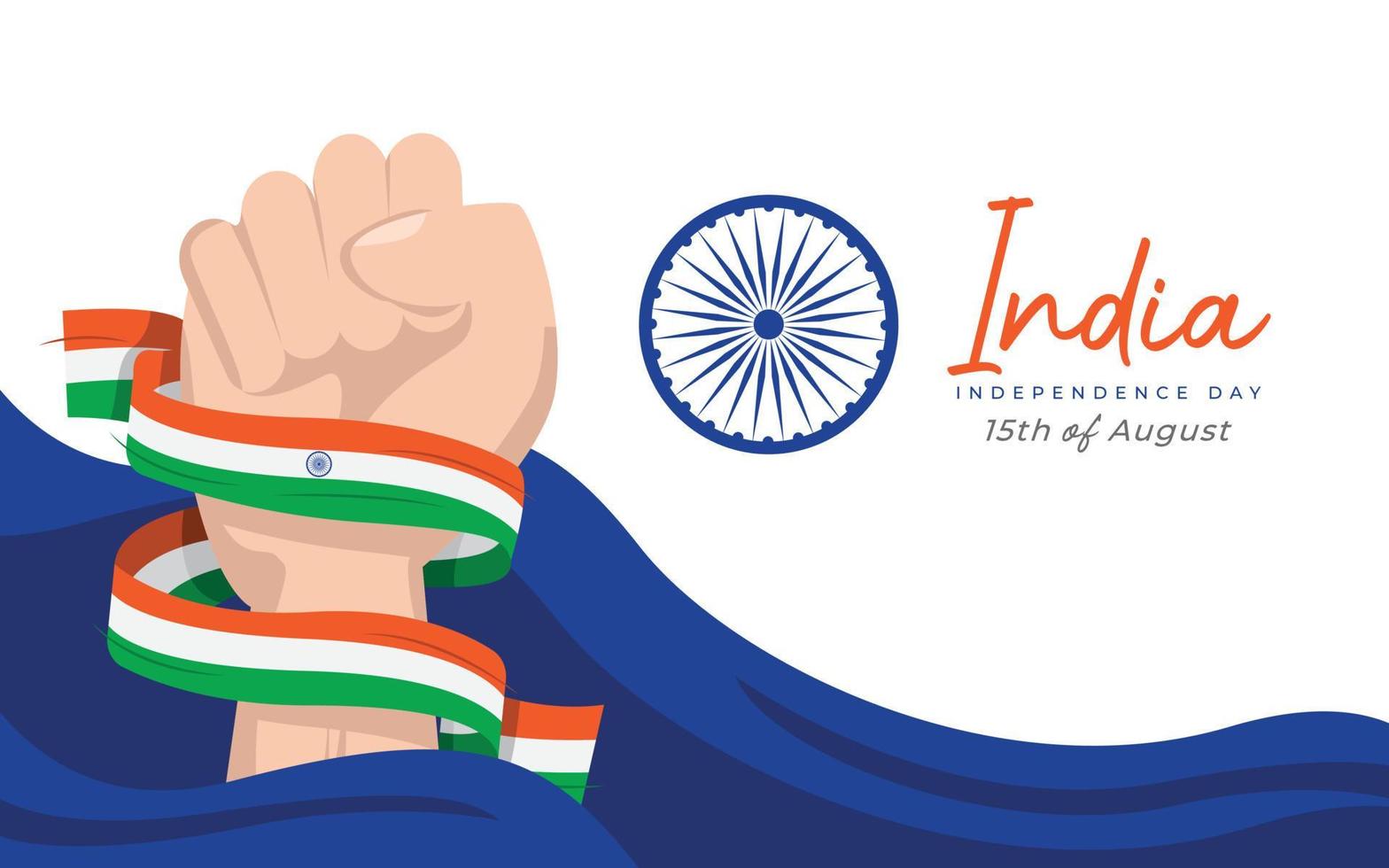 plantilla de diseño de banner del día de la independencia de la india vector