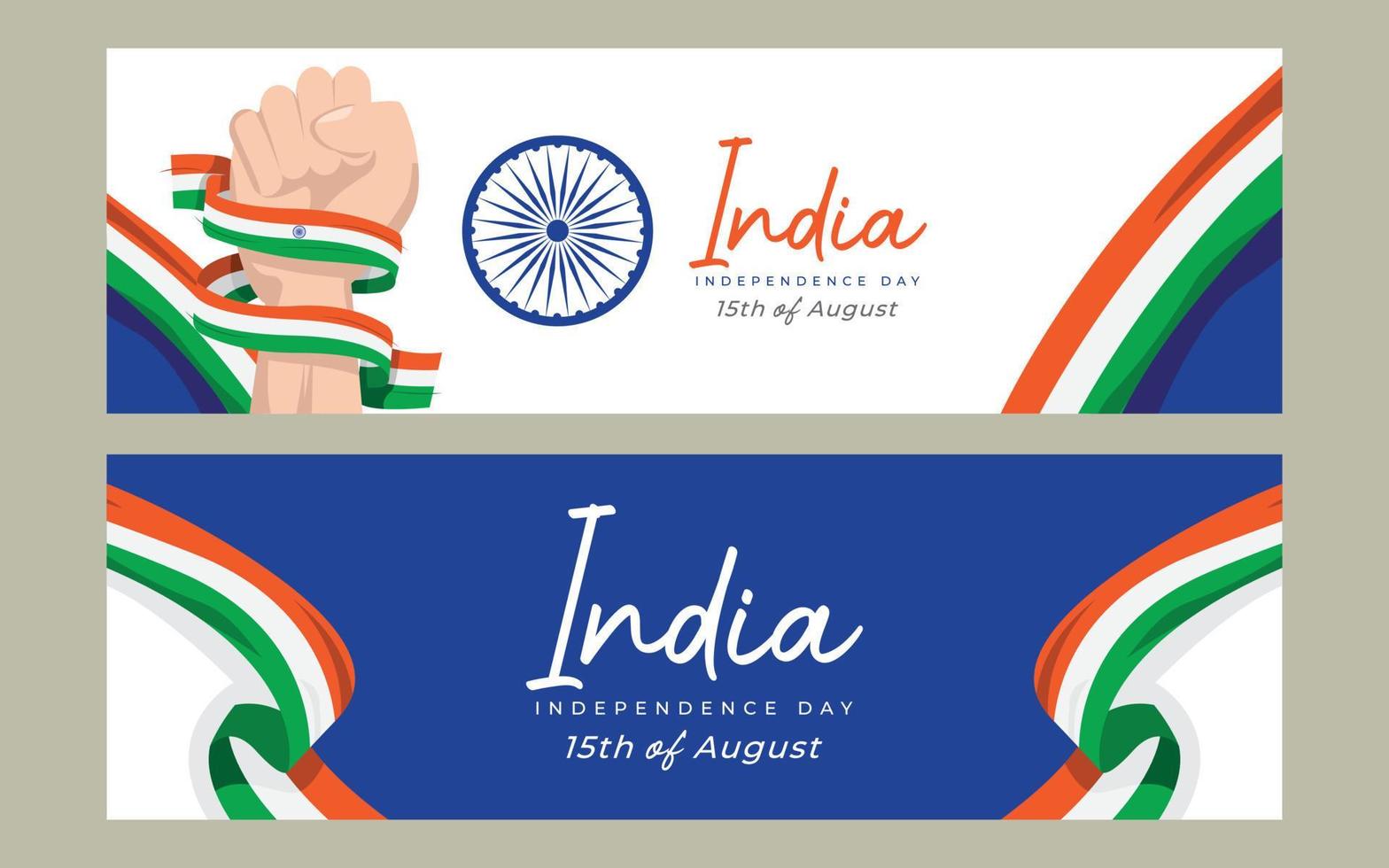 India independence day banner design template vector