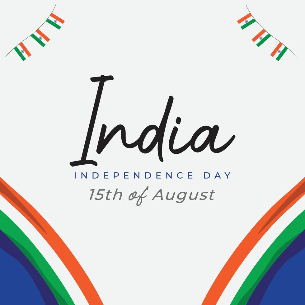 India independence day banner design template vector