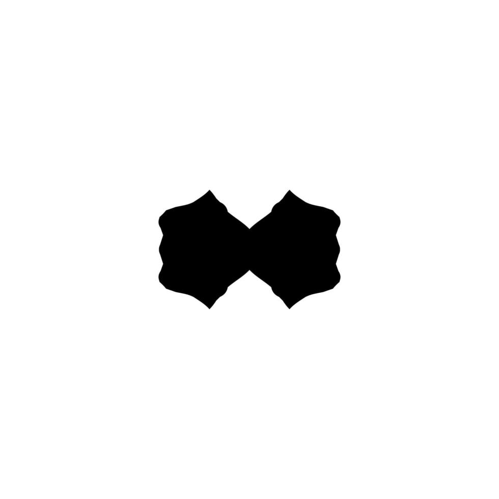 Bow tie icon. Simple style man fashion poster background symbol. Bow tie text frame. Bow tie logo design element. Bow tie t-shirt printing. Vector for sticker.