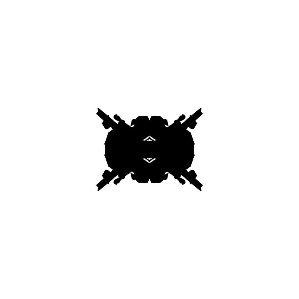 icono de prueba de Rorschach. símbolo de fondo de prueba de rorschach de estilo simple. elemento de diseño del logotipo de la marca. Impresión de camiseta de prueba de rorschach. vector para pegatina.