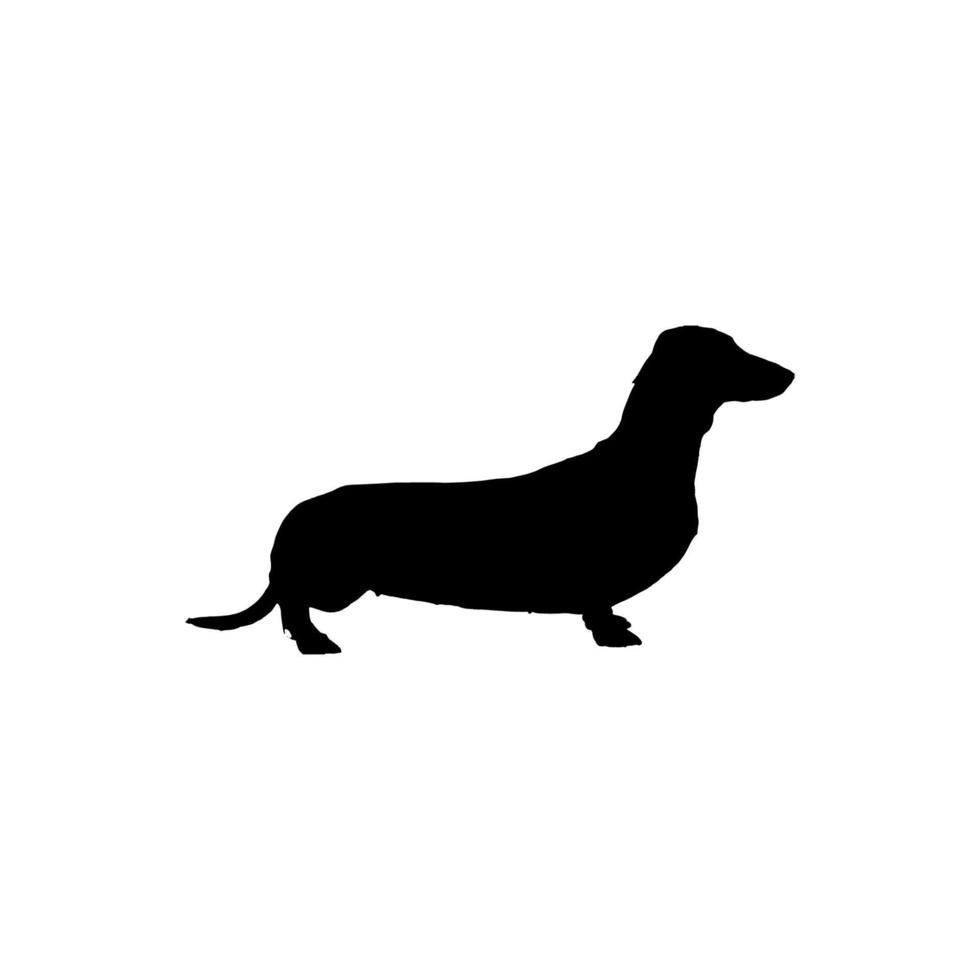 Dachshund icon. Simple style pet shop big sale poster background symbol. Dachshund brand logo design element. Dachshund t-shirt printing. vector for sticker.