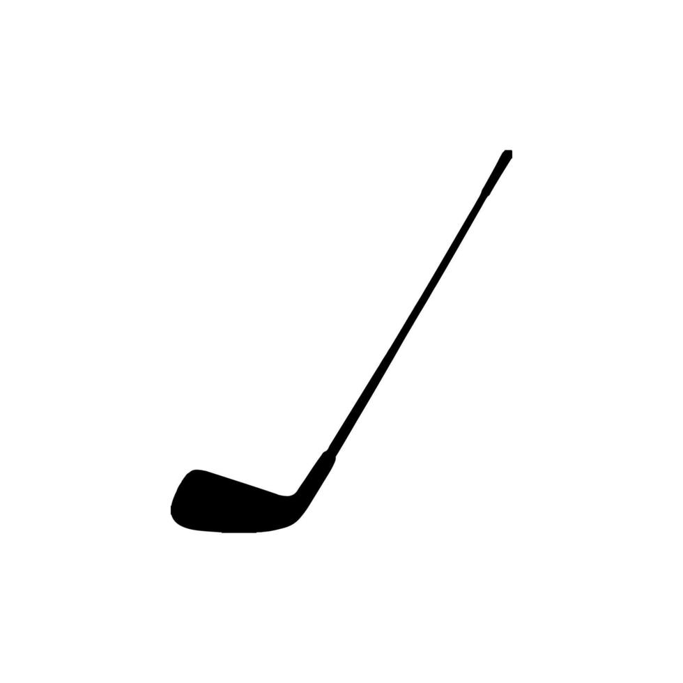 Golf stick icon. Simple style golf tournament poster background symbol. Golf stick brand logo design element. Golf stick t-shirt printing. vector for sticker.
