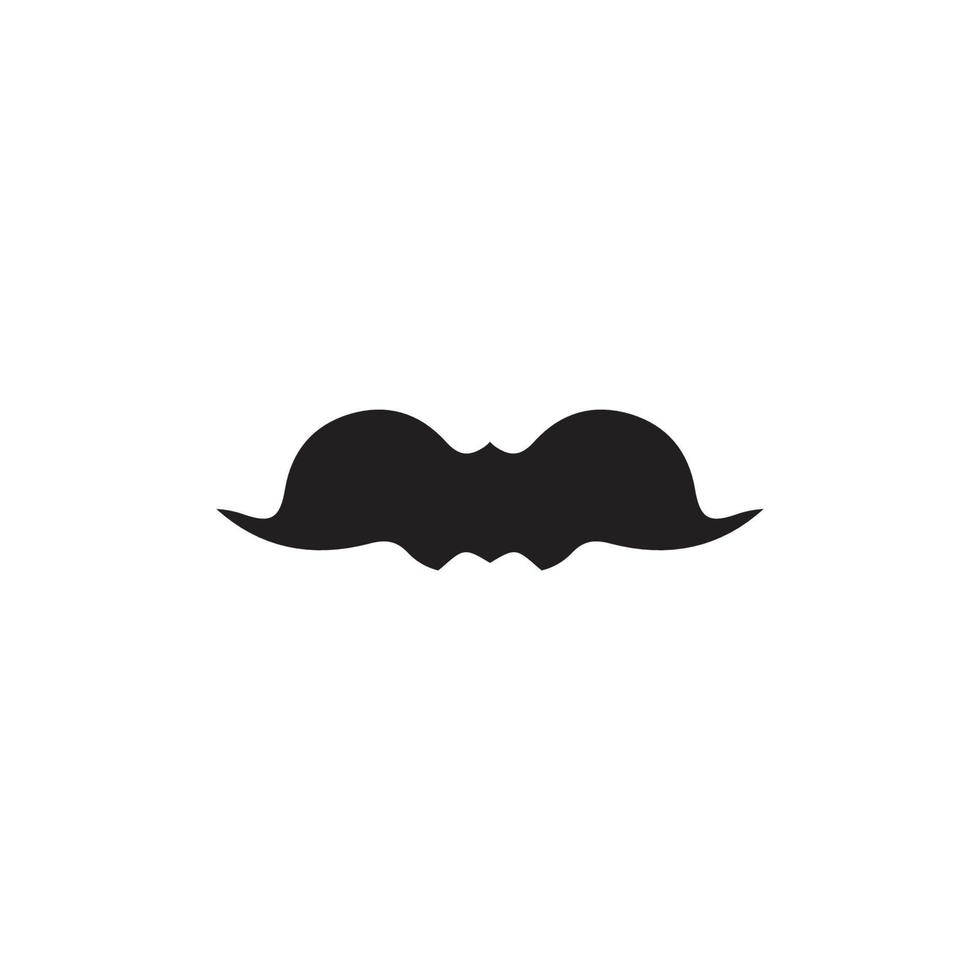 Cossacks mustache icon. Simple style beer company big sale poster background symbol. Beer brand logo design element. T-shirt printing. Vector for sticker.