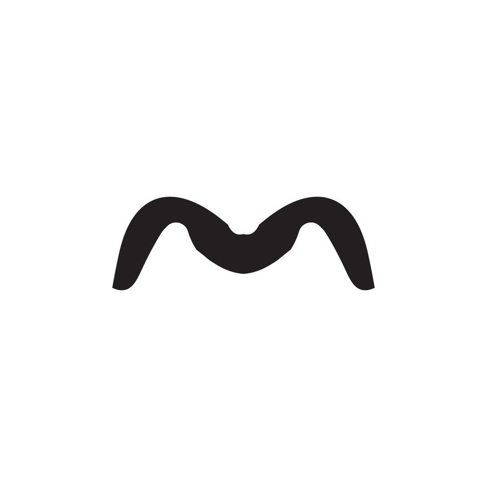 M icon. Simple style poster background symbol. M brand logo design element. M sign. M t-shirt printing. Vector for sticker.