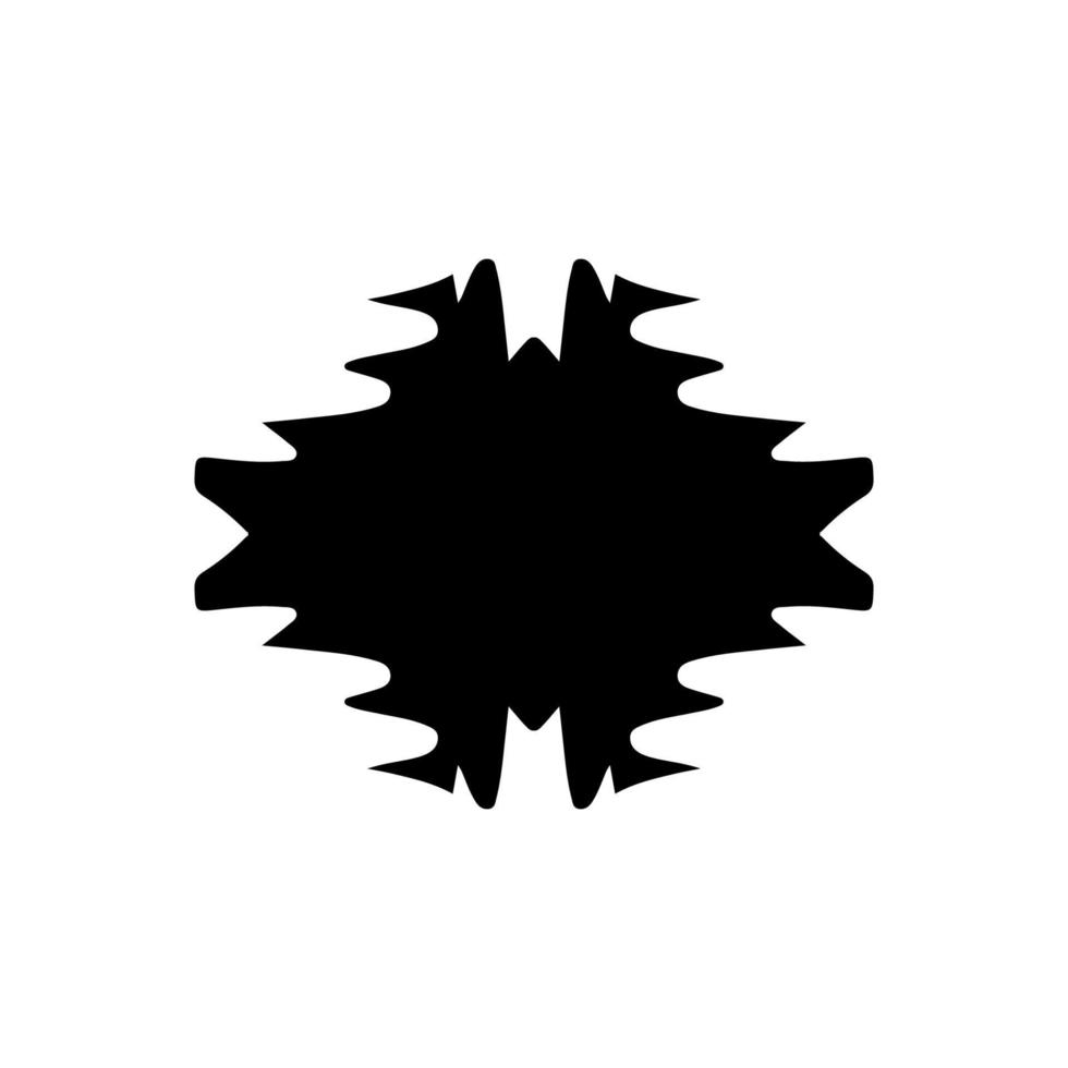 icono de prueba de Rorschach. símbolo de fondo de prueba de rorschach de estilo simple. elemento de diseño del logotipo de la marca. Impresión de camiseta de prueba de rorschach. vector para pegatina.