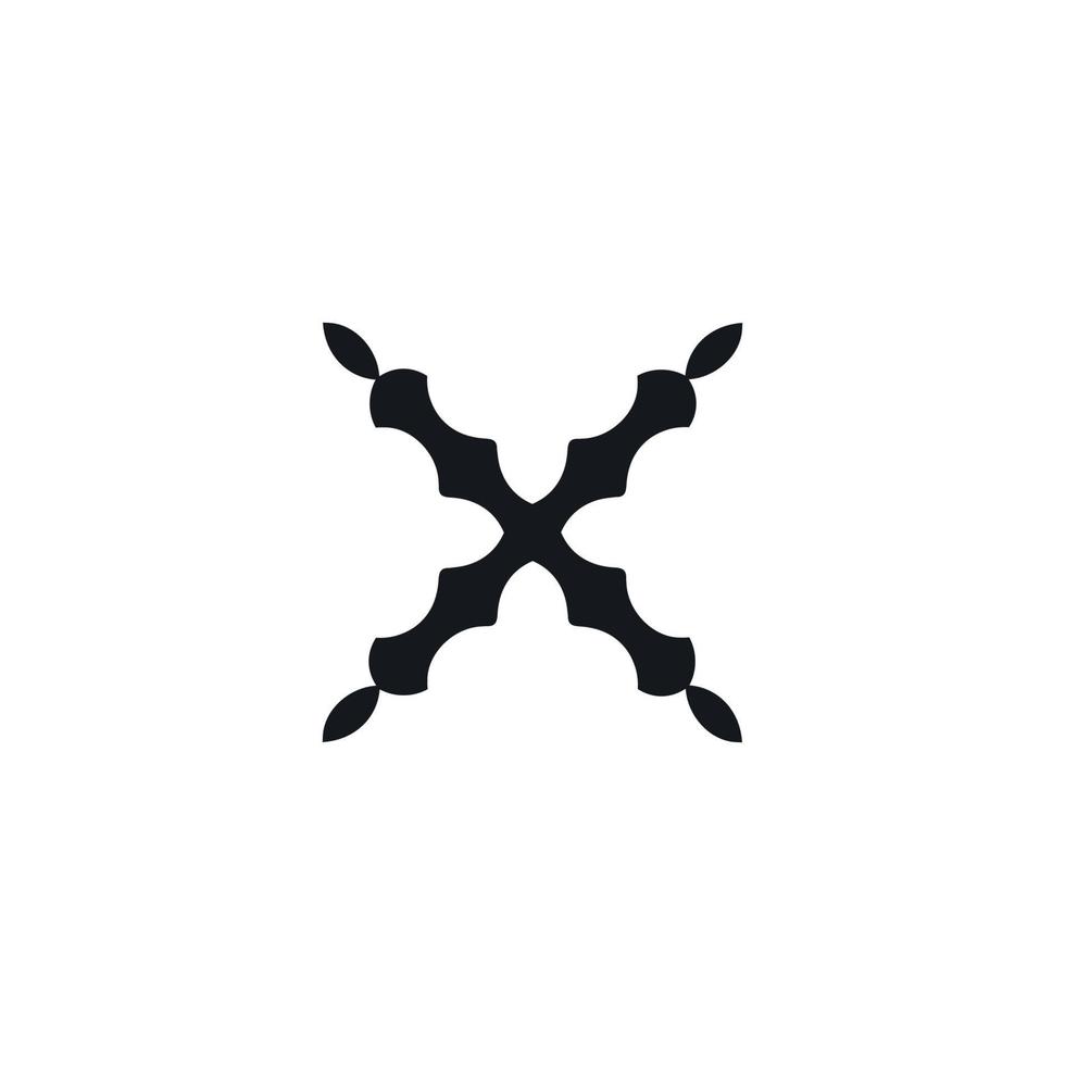X icon icon. Simple style big sale poster background symbol. Remove button. X brand logo design element. X t-shirt printing. Vector for sticker.
