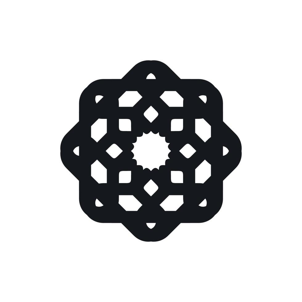 Ornament icon. Simple style ornament poster background symbol. Ornament