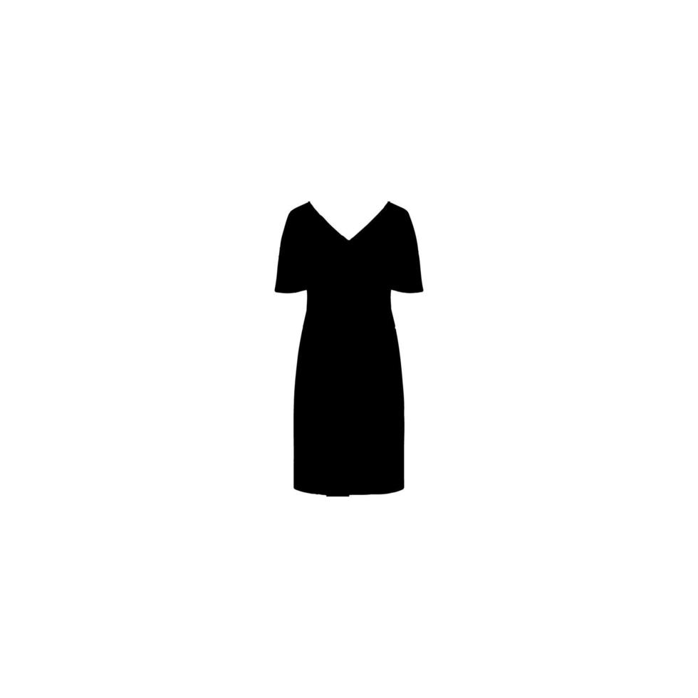 icono de vestido de mujer. símbolo de fondo de cartel de alquiler de vestido de novia de estilo simple. elemento de diseño de logotipo de marca de vestido de mujer. estampado de camisetas de mujer. vector para pegatina.