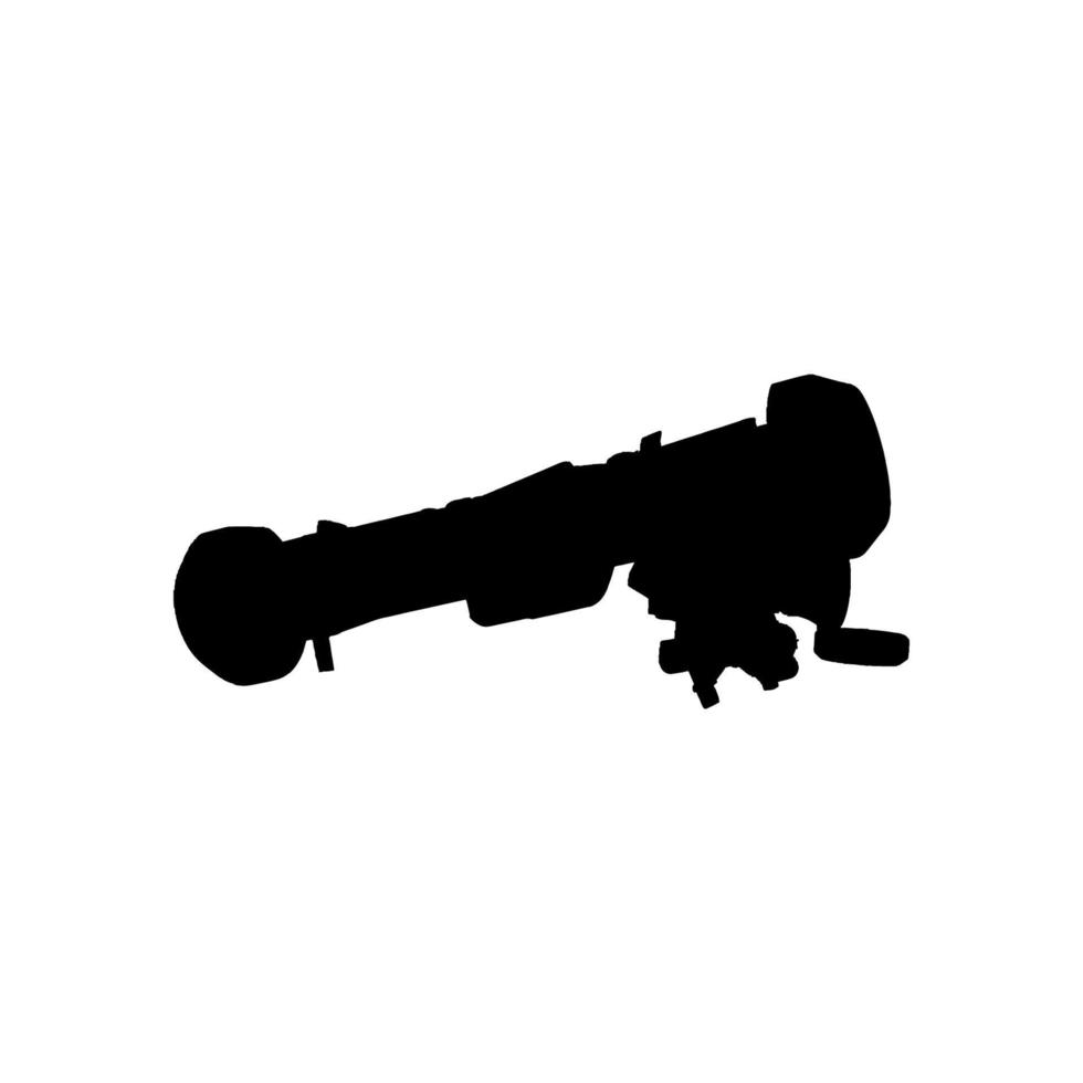 Bazooka icon. Simple style no war poster background symbol. Bazooka brand logo design element. Bazooka t-shirt printing. vector for sticker.