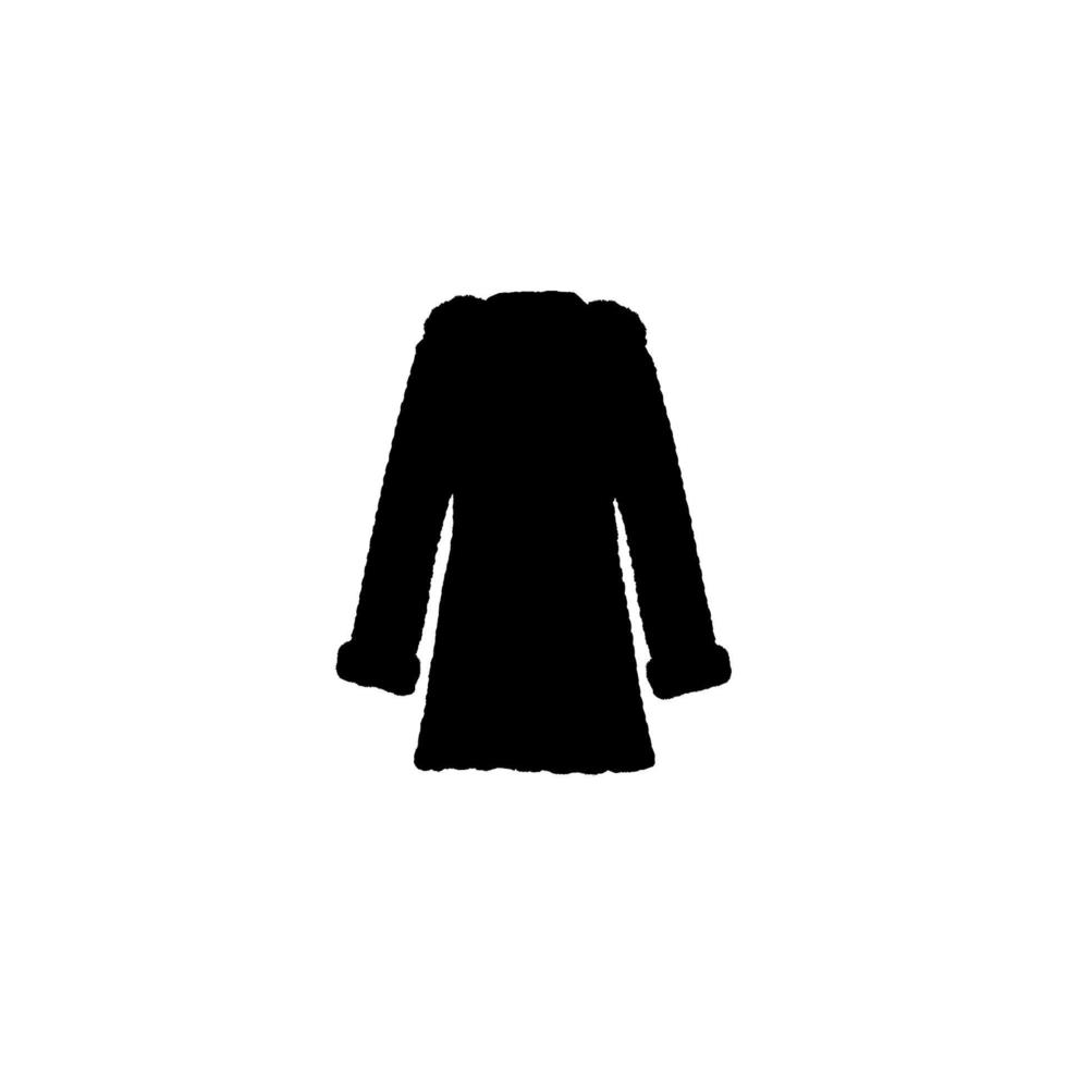 icono de abrigo de piel. símbolo de fondo de cartel de gran venta de abrigo de piel de estilo simple. elemento de diseño del logotipo de la marca. impresión de camiseta de abrigo de piel. vector para pegatina.