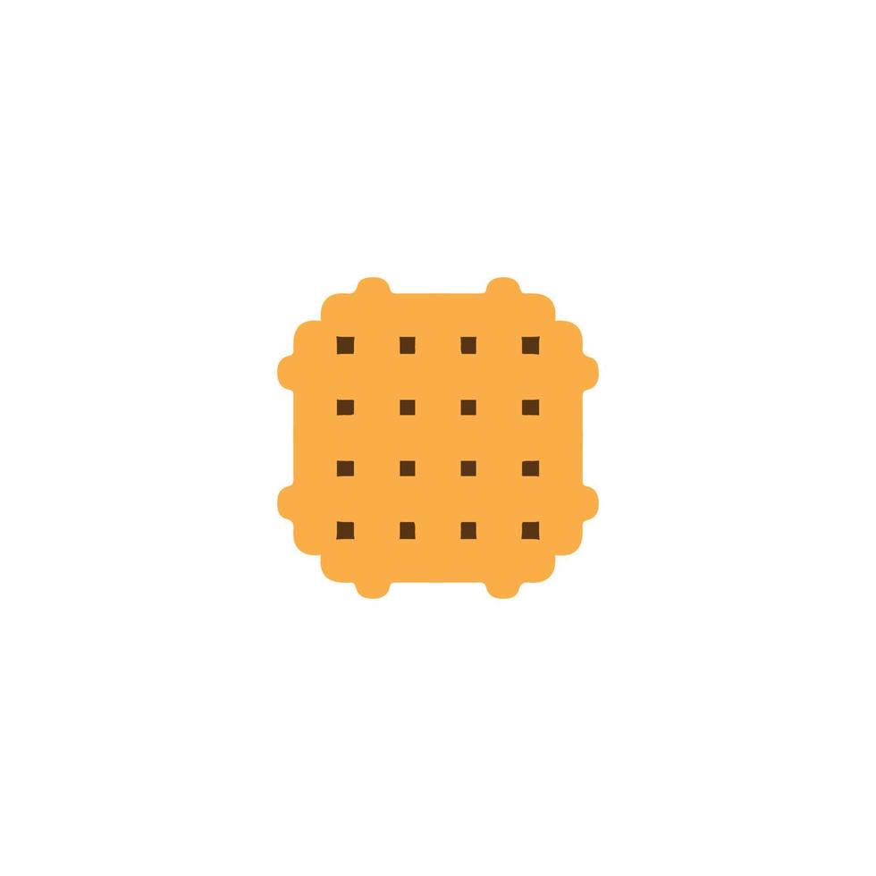 icono de galletas. símbolo de fondo de cartel de tienda de dulces de estilo simple. elemento de diseño del logo de la marca de galletas. impresión de camisetas de galletas. vector para pegatina.