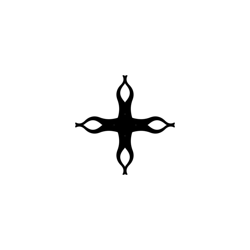 icono de cruz. símbolo de fondo de cartel de vacaciones de religión cristiana de estilo simple. elemento de diseño del logotipo de la marca de la tienda de religión cristiana. impresión cruzada de camisetas. vector para pegatina.