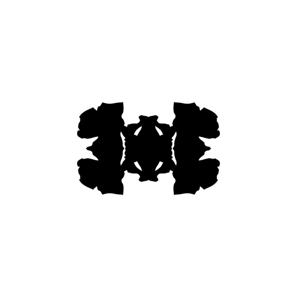 icono de prueba de Rorschach. símbolo de fondo de prueba de rorschach de estilo simple. elemento de diseño del logotipo de la marca. Impresión de camiseta de prueba de rorschach. vector para pegatina.