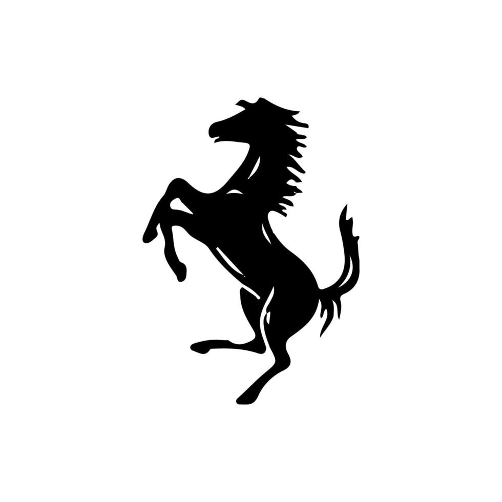 icono de caballo símbolo de fondo de cartel de estilo simple. elemento de diseño del logotipo de la marca de caballos. impresión de camisetas de caballos. vector para pegatina.