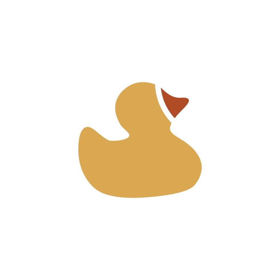 icono de pato de goma. símbolo de fondo de cartel de gran venta de pato de goma de tienda de juguetes de estilo simple. elemento de diseño del logotipo de la marca de pato de goma. impresión de camiseta de pato de goma. vector para pegatina.