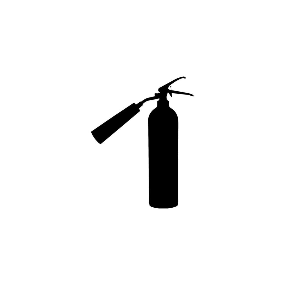 Extinguisher icon. Simple style fire emergency info poster background symbol. Extinguisher brand logo design element. Extinguisher t-shirt printing. vector for sticker.