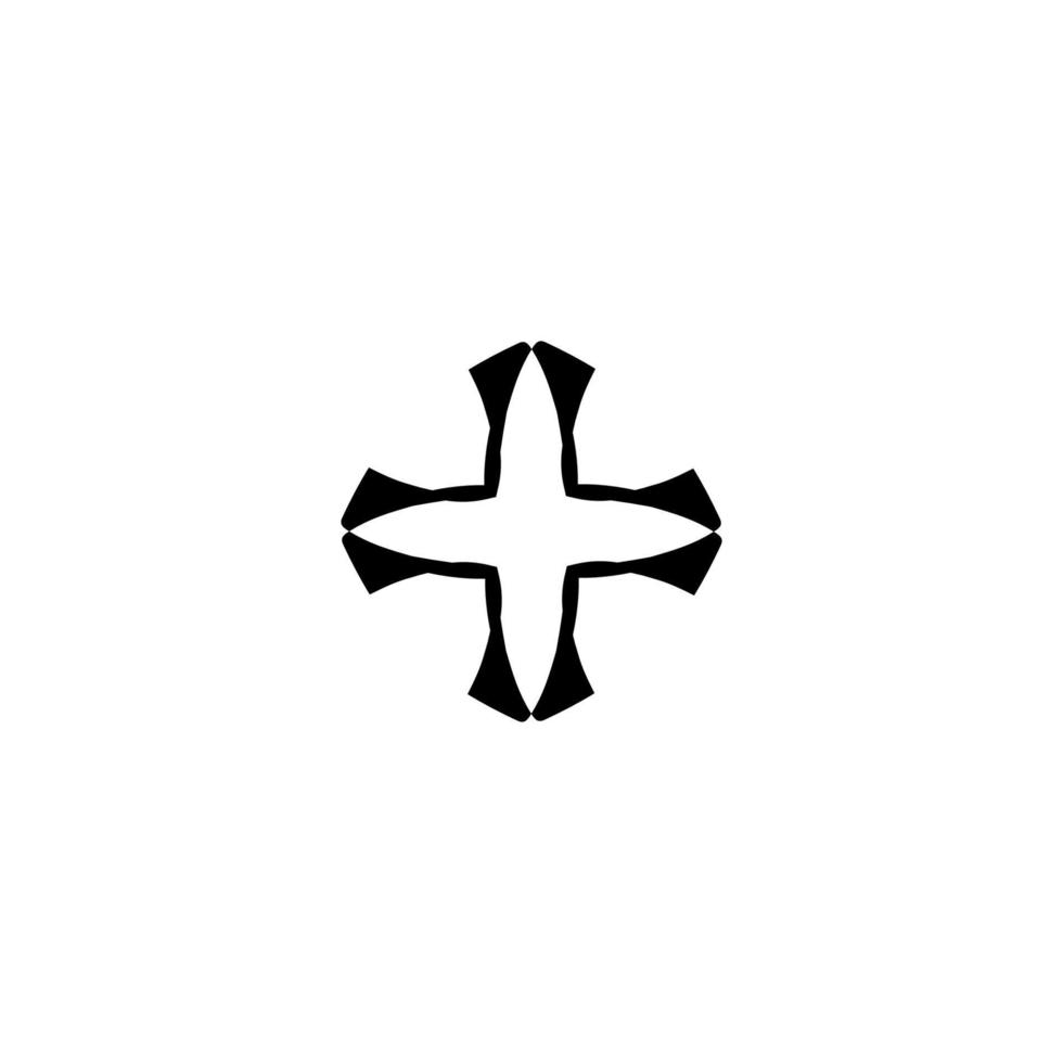 icono de cruz. símbolo de fondo de cartel de vacaciones de religión cristiana de estilo simple. elemento de diseño del logotipo de la marca de la tienda de religión cristiana. impresión cruzada de camisetas. vector para pegatina.