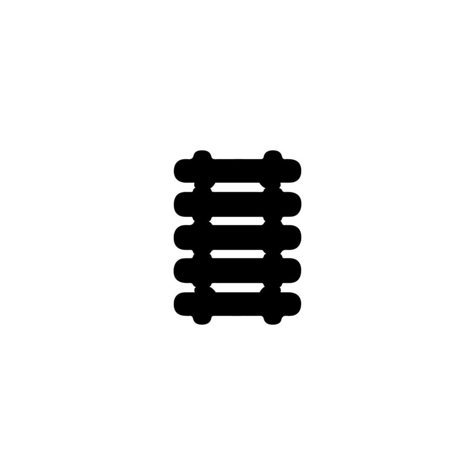 Staircase icon. Simple style repair company poster background symbol. Staircase brand logo design element. Staircase t-shirt printing. Vector for sticker.