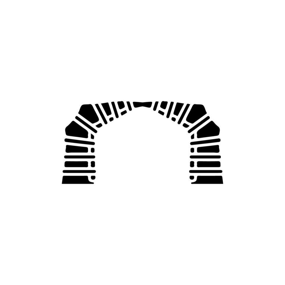 Tunnel icon. Simple style Tunnel transport poster background symbol. Tunnel road sign. Tunnel brand logo design element. Tunnel t-shirt printing. vector for sticker.