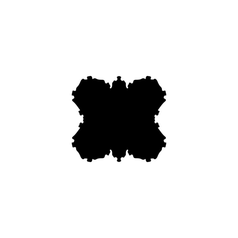 icono de prueba de Rorschach. símbolo de fondo de prueba de rorschach de estilo simple. elemento de diseño del logotipo de la marca. Impresión de camiseta de prueba de rorschach. vector para pegatina.