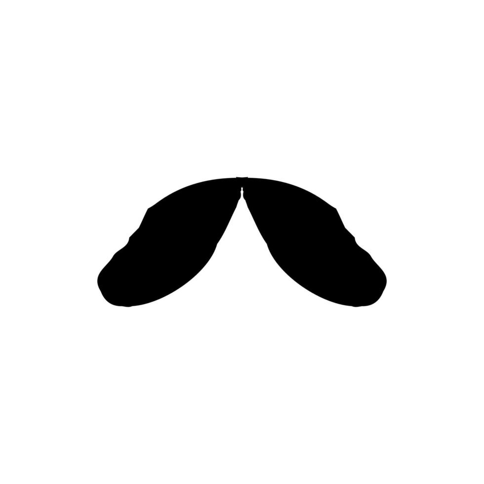 icono de bigote retro. símbolo de fondo de cartel de gran venta de peluquería de hombre de estilo simple. elemento de diseño del logotipo de la marca de peluquería de hombre. impresión de camisetas. vector para pegatina.