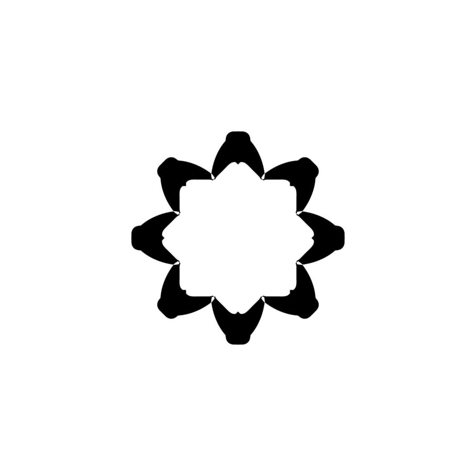 Flower icon. Simple style Flower shop poster background symbol. Flower brand logo design element. Flower t-shirt printing. Vector for sticker.