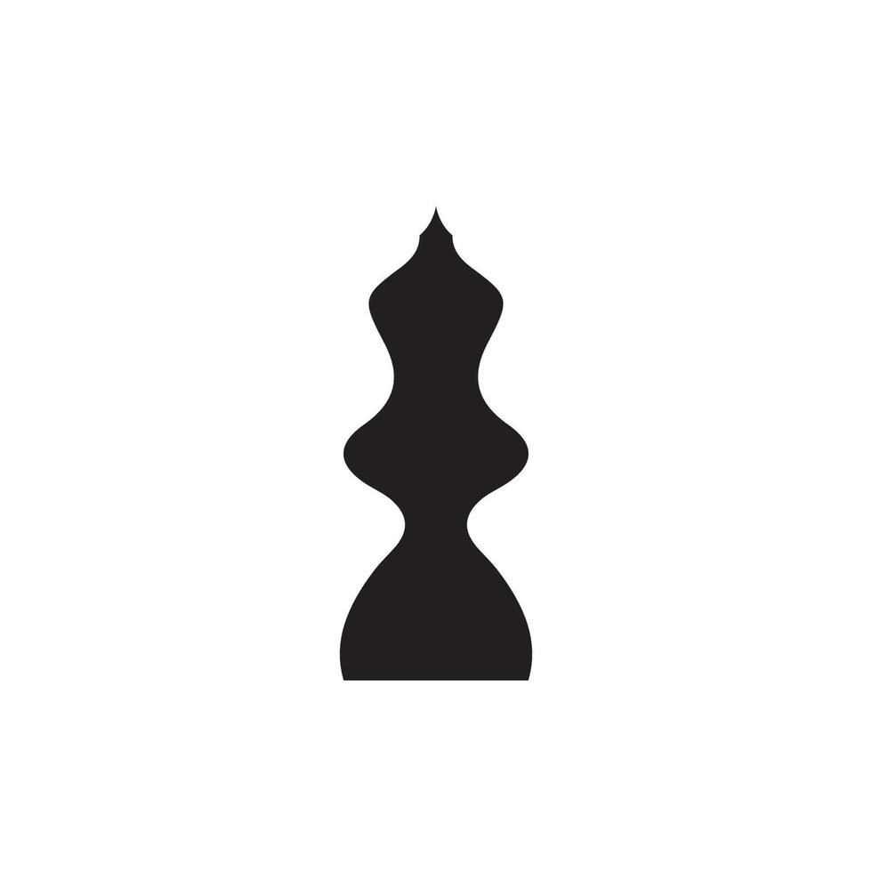 icono de ajedrez. símbolo de fondo de cartel de torneo de ajedrez de estilo simple. elemento de diseño del logo de la marca de ajedrez. impresión de camisetas de ajedrez. vector para pegatina.