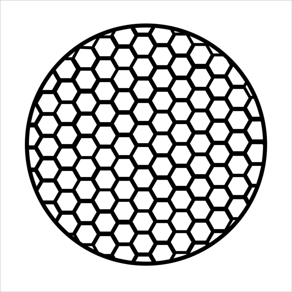 Classic Golf ball element simple line style vector