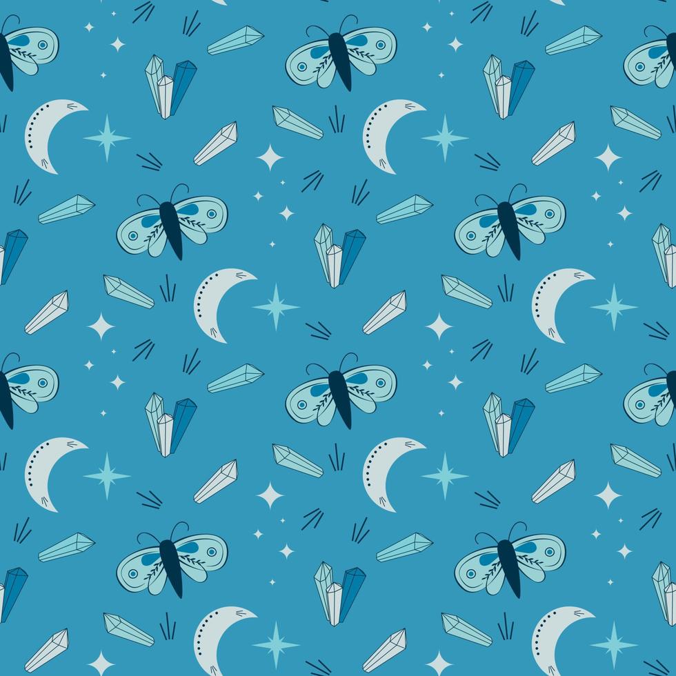 magic seamless pattern vector